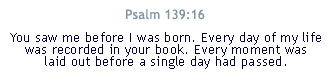 Psalm 139:16